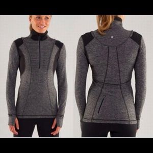 Lululemon Run Your Heart Out Gray Pullover